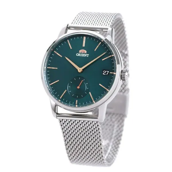 Orient RA SP0006E современные мужские часы зеленый циферблат сталь Ремешок кварцевые из