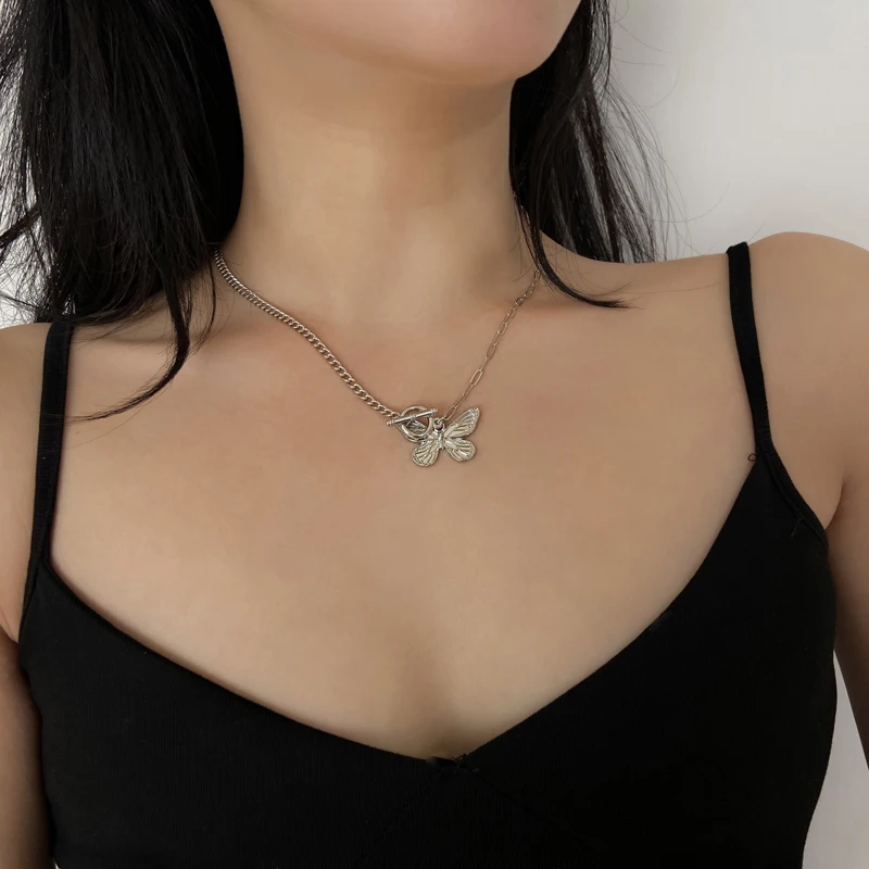 Gothic Butterfly Pendant Necklace For Women Choker Aesthetic Grunge Chain accessories Indie Collar Jewelry Friends Gift
Gothic Butterfly Pendant Necklace For Women Choker Aesthetic Grunge Chain accessories Indie Collar Jewelry Friends Gift