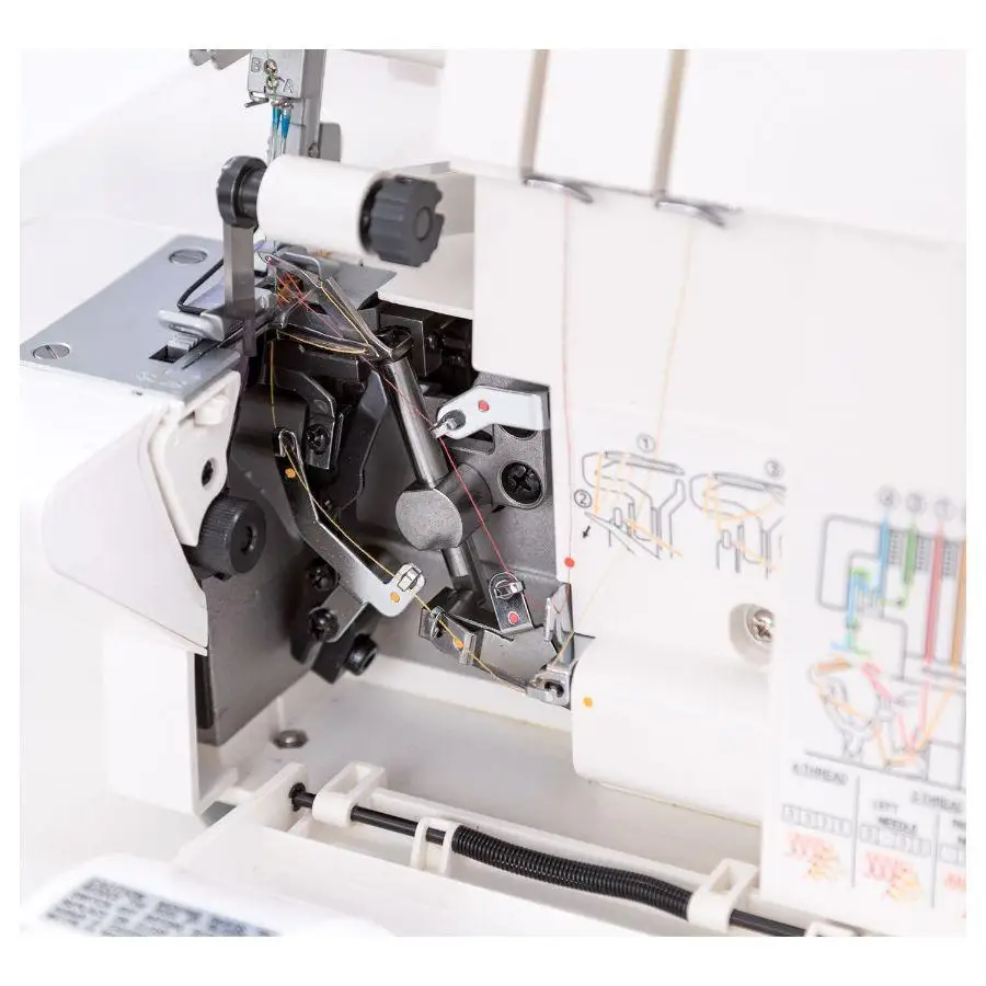 Professional Overlock Machine 14Sh654-600 3 and 4 Thread - Engine Speed Adjustment By Pedal - Free Arm Sewing Simple To Use
Professional Overlock Machine 14Sh654-600 3 and 4 Thread - Engine Speed Adjustment By Pedal - Free Arm Sewing Simple To Use