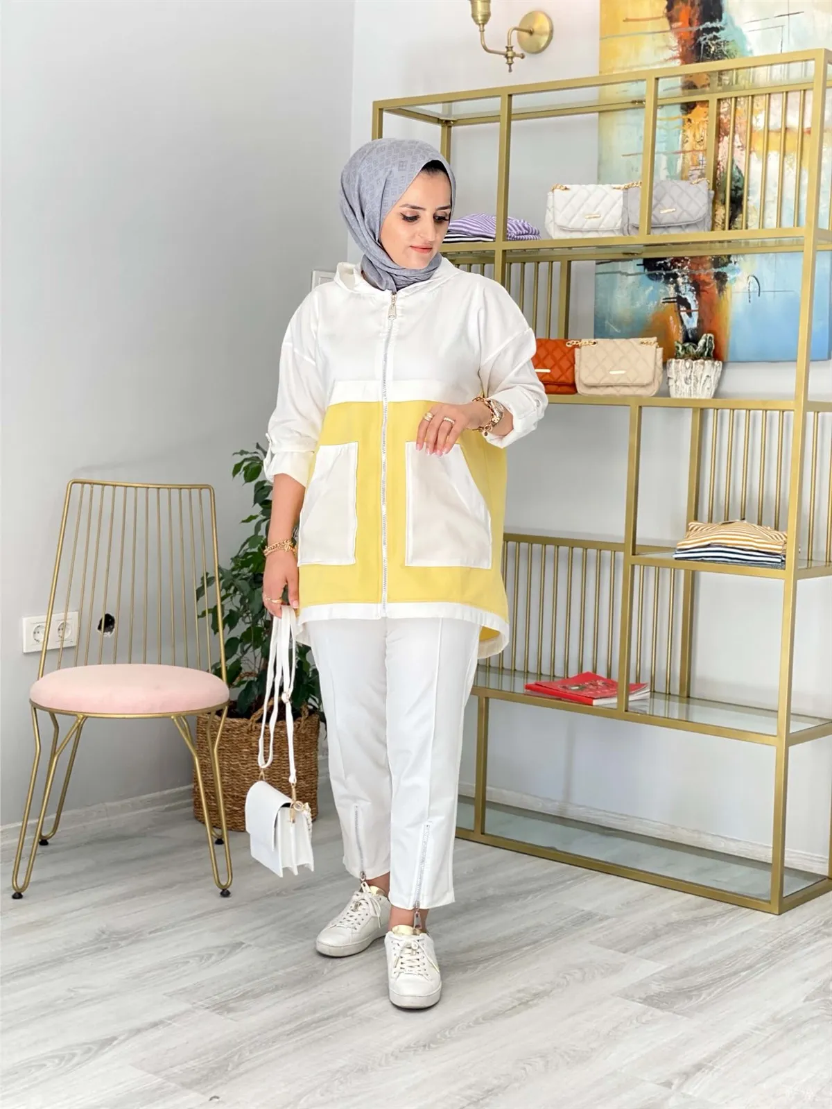 Women's suit hooded cotton casual seasonal hijab Muslim 2022 model suit günlük use Muslim fashion Islamic clothing
Women's suit hooded cotton casual seasonal hijab Muslim 2022 model suit günlük use Muslim fashion Islamic clothing