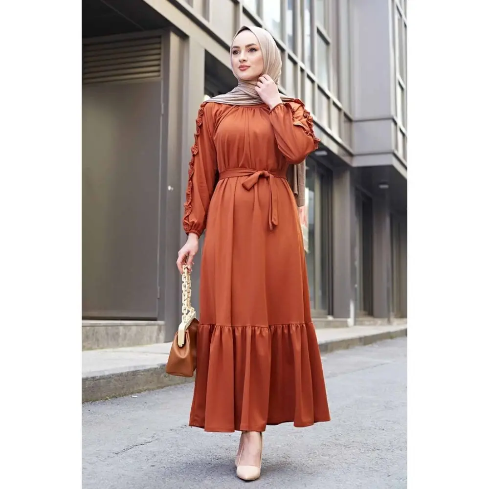 Muslim Frill Detail Long Dress Women Islamic Clothes Turkey Dubai 2021 Summer Fashion
Muslim Frill Detail Long Dress Women Islamic Clothes Turkey Dubai 2021 Summer Fashion