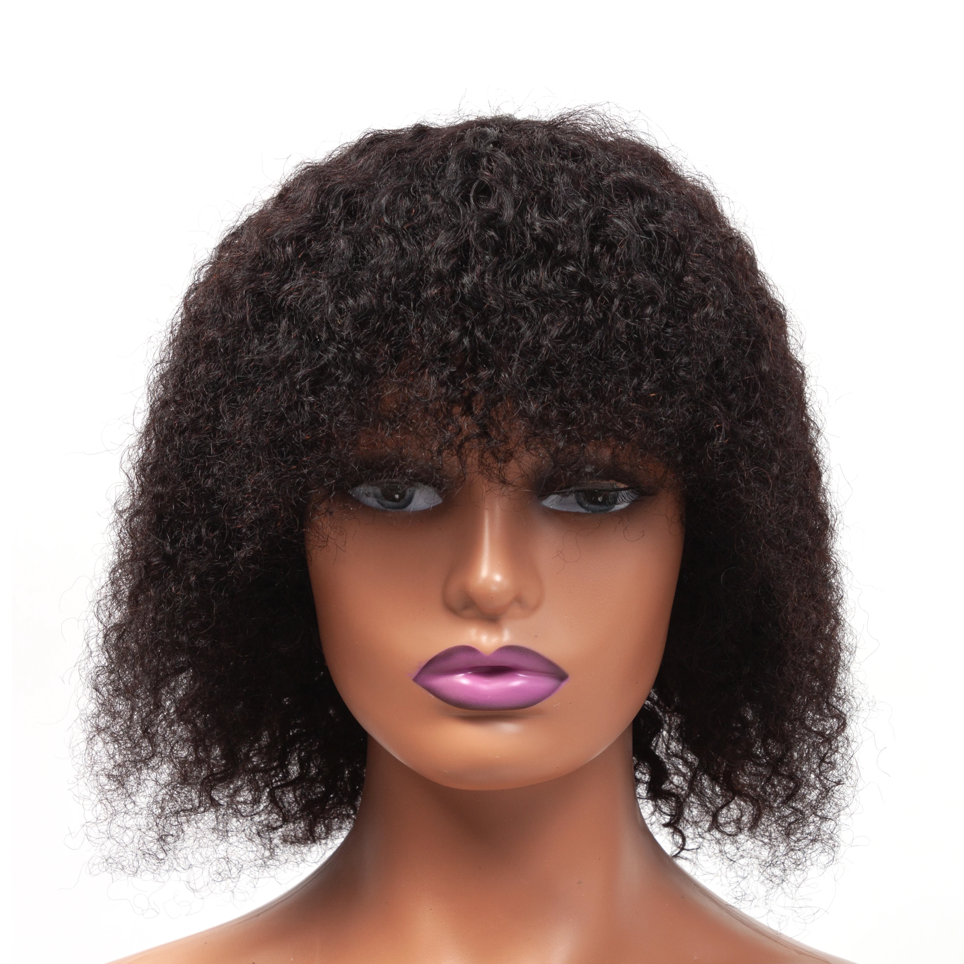 Short Bob Wig With Bangs Malaysian Curly Wig For Black Women Curly Human Hair Wigs With Bangs Glueless Full Machine Wigs
Short Bob Wig With Bangs Malaysian Curly Wig For Black Women Curly Human Hair Wigs With Bangs Glueless Full Machine Wigs