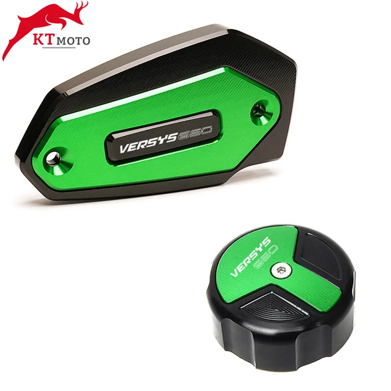 CNC Rear & Front Brake Fluid Reservoir Cap Cylinder cover For Kawasaki VERSYS 650 VERSYS650 2017-2022 Motorcycle Accessories
CNC Rear & Front Brake Fluid Reservoir Cap Cylinder cover For Kawasaki VERSYS 650 VERSYS650 2017-2022 Motorcycle Accessories