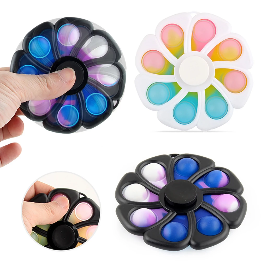 Newest Antistress Eight-leaf Flower Typ Fidget Spinner Toys Children Adults Anti Stress Relief Push Bubble Sensory Toy Kids Gift
Newest Antistress Eight-leaf Flower Typ Fidget Spinner Toys Children Adults Anti Stress Relief Push Bubble Sensory Toy Kids Gift