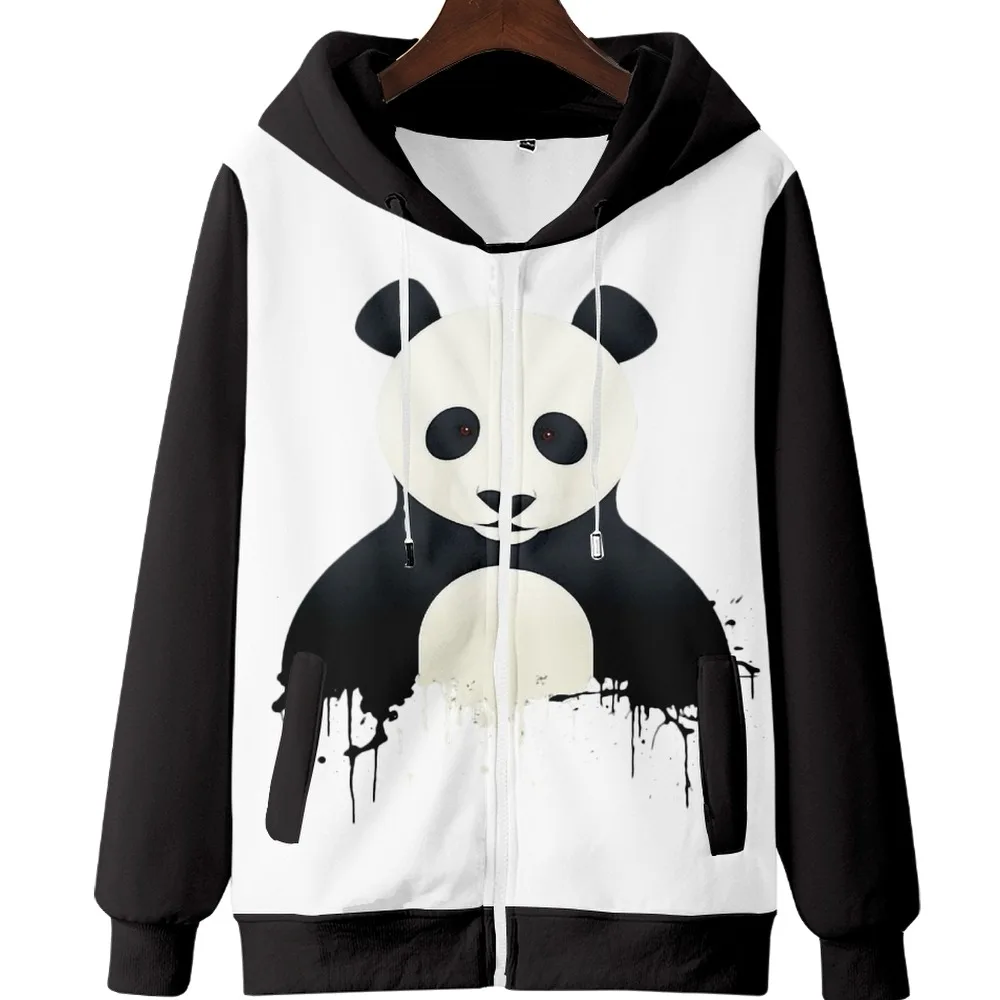 3D cute silent panda fashion casual Harajuku simple black and white color matching stitching men's and women's spring and autumn
3D cute silent panda fashion casual Harajuku simple black and white color matching stitching men's and women's spring and autumn