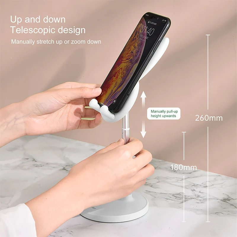 3 Colors Bunny Style Cell Phone Holder Height Angle Adjustable For iPhone iPad Xiaomi Phone Holder Tablet Live Broadcast Stand
3 Colors Bunny Style Cell Phone Holder Height Angle Adjustable For iPhone iPad Xiaomi Phone Holder Tablet Live Broadcast Stand