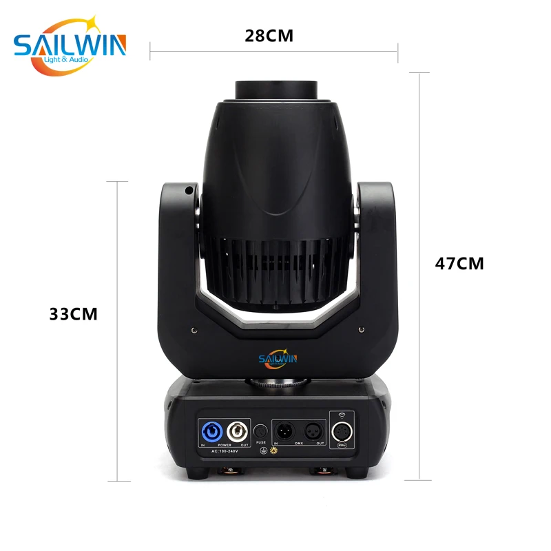 Большая распродажа 150 Вт Lyre LED Moving Head Spot Gobo Light с Powercon 7 цветов + белый сценический