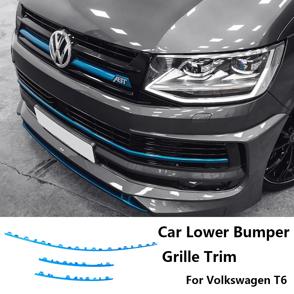 Car Front Bumper Grille Trim 3Pcs For Volkswagen Transporter T6 2016 2017 2018 2019 Replacement Exterior ABS Accessories 
Car Front Bumper Grille Trim 3Pcs For Volkswagen Transporter T6 2016 2017 2018 2019 Replacement Exterior ABS Accessories
