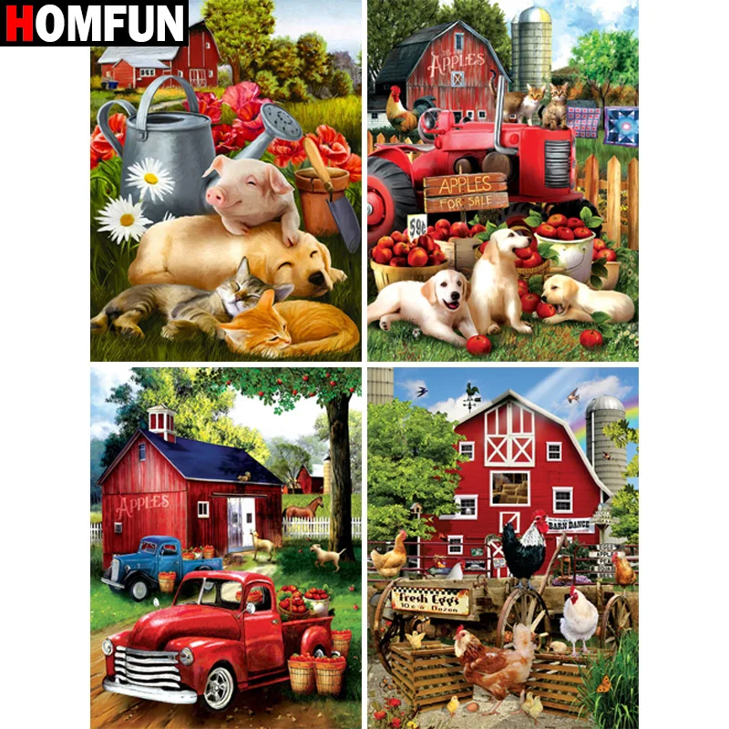 Алмазная живопись HOMFUN, вышивка крестиком «животное, свинка, собака, кот», полноразмерная, круглая, для творчества, 5d, алмазная вышивка, стразы
Алмазная живопись HOMFUN, вышивка крестиком «животное, свинка, собака, кот», полноразмерная, круглая, для творчества, 5d, алмазная вышивка, стразы