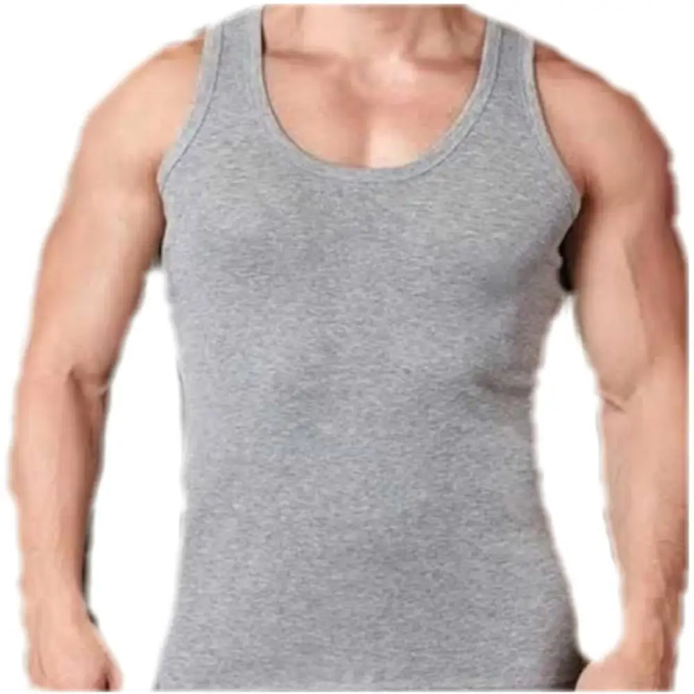 

4 pcs 100% cotton sleeveless vest sweat-absorbent sleeveless vest cotton soft cotton breathable men's undershirt shirt