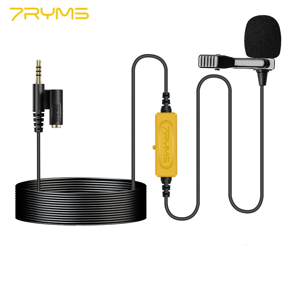 7RYMS S.LAV 01 Professional Lavalier Lapel Microphone for PC iphone Xiaomi DSLR Camera Podcast Omni-directional Mic
7RYMS S.LAV 01 Professional Lavalier Lapel Microphone for PC iphone Xiaomi DSLR Camera Podcast Omni-directional Mic