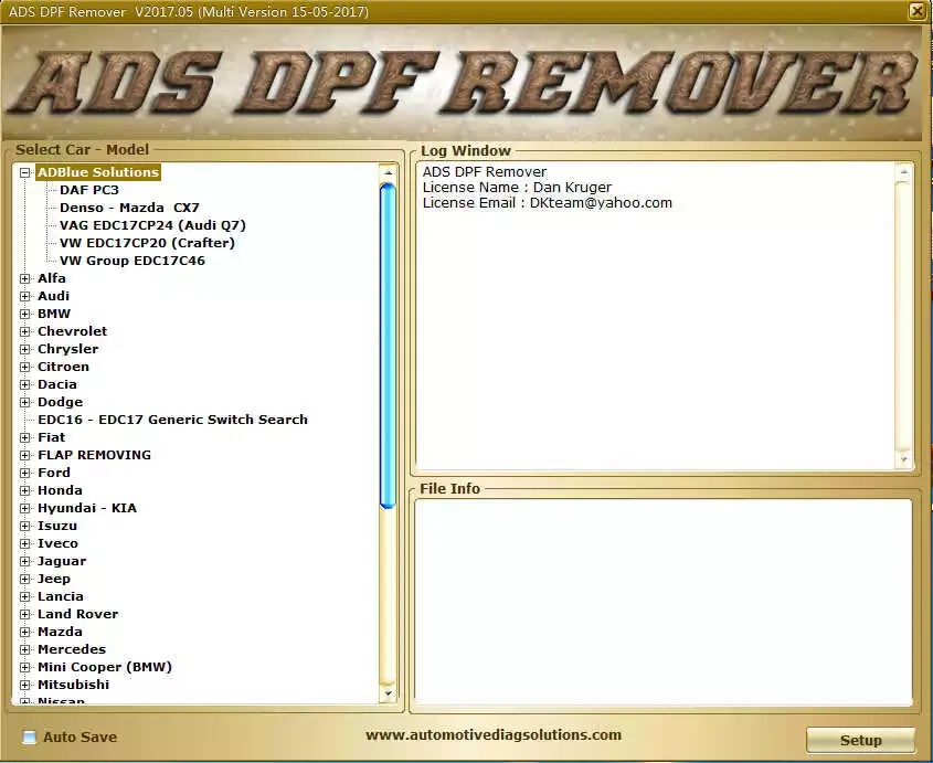 Egr Remover + Dpf Remover + Dtc Remover + Lamda Remover + EcuSafe + Adblue Remover MTX DTC
Egr Remover + Dpf Remover + Dtc Remover + Lamda Remover + EcuSafe + Adblue Remover MTX DTC