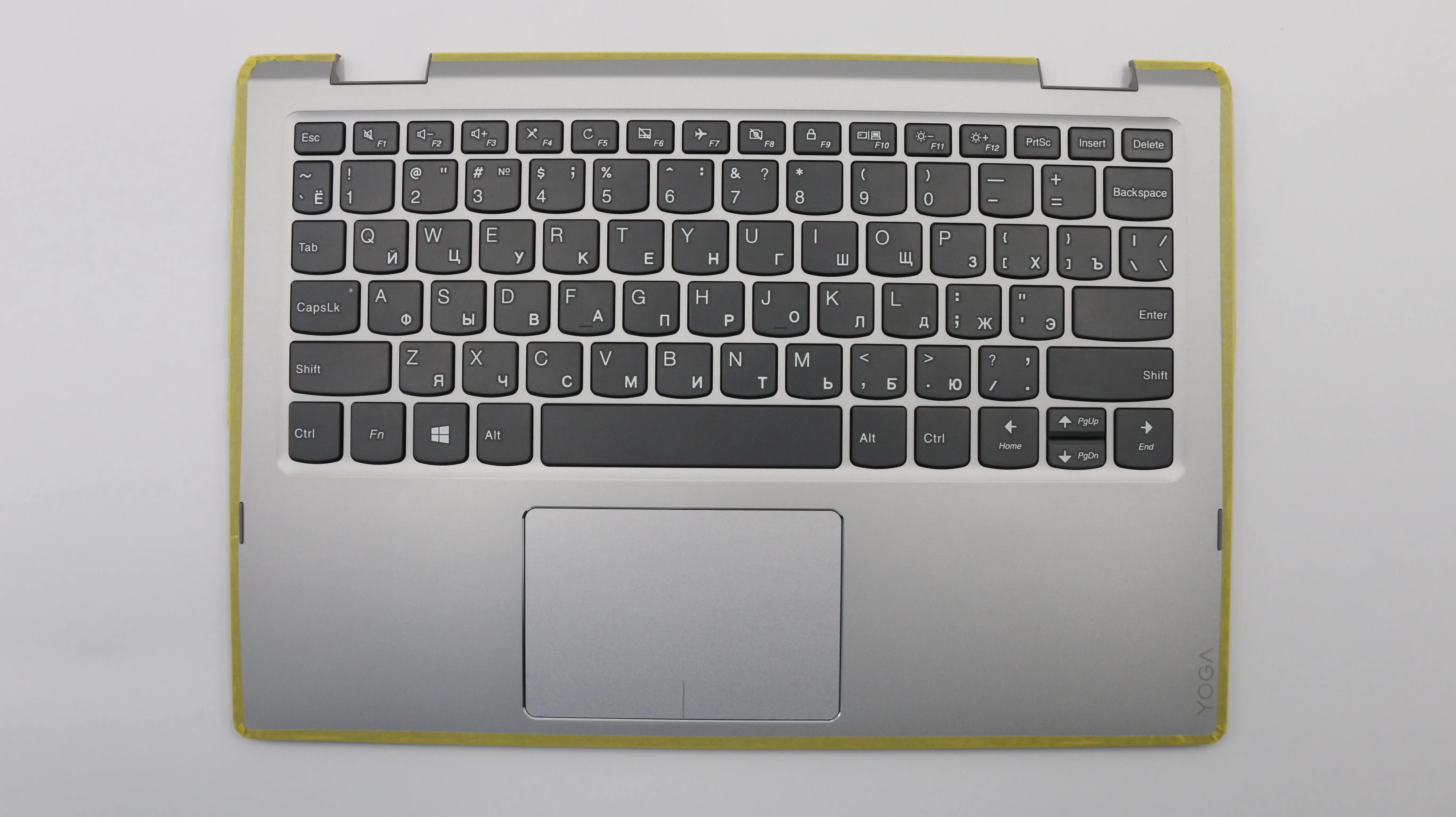 Клавиатура в сборе для ноутбука Lenovo Yoga-330-11IGM серебро (с тачпадом) 5CB0Q81334 - купить по