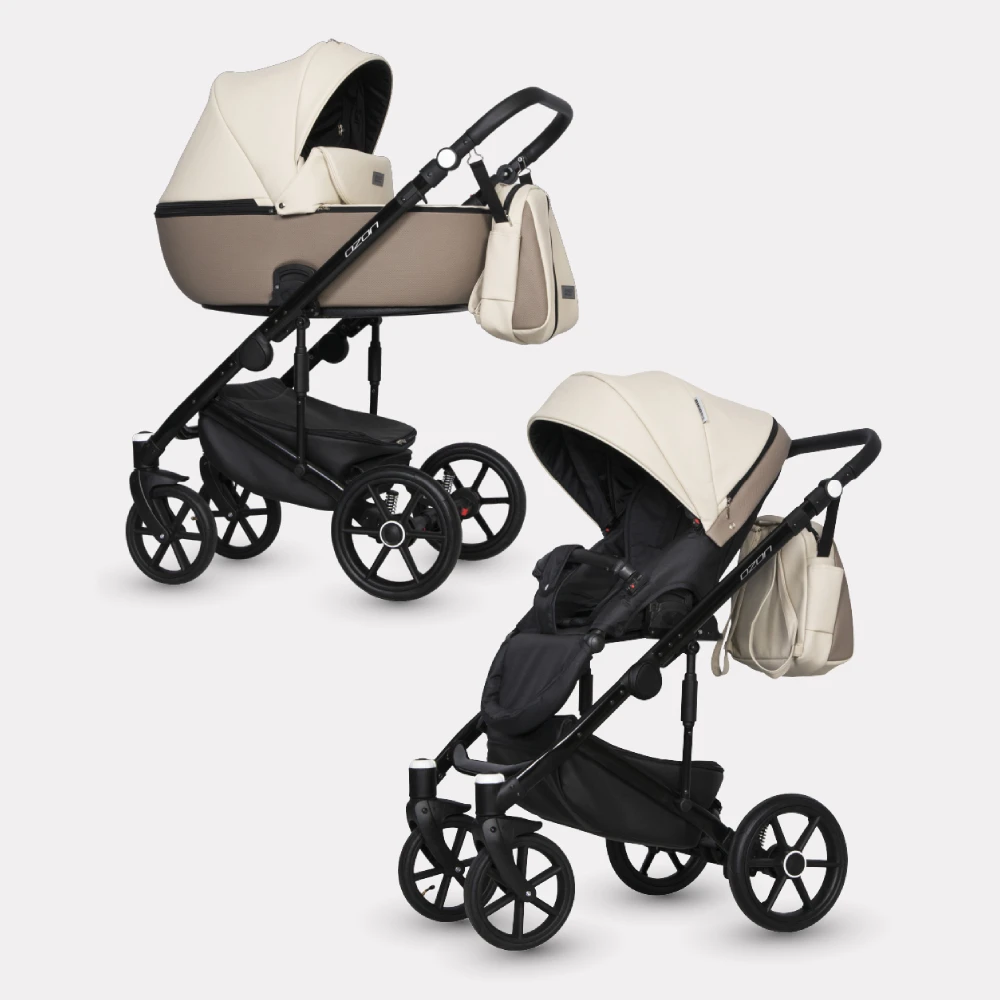 Коляска детская 2 в 1 Riko Basic Ozon Ecco от 0 до 36 месяцев сумка для мамы москитная сетка