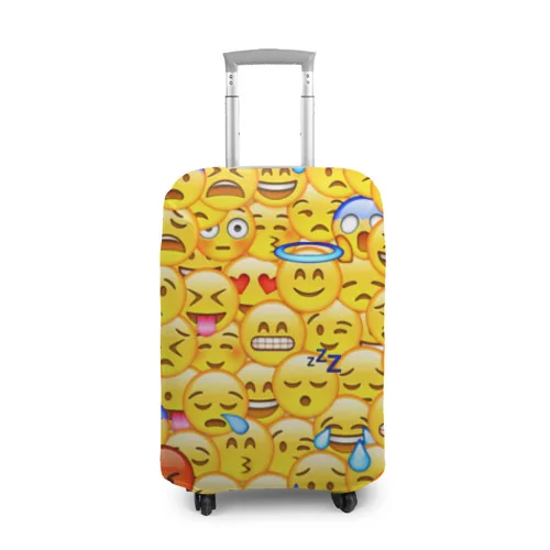 Чехол для чемодана 3D Emoji | Багаж и сумки