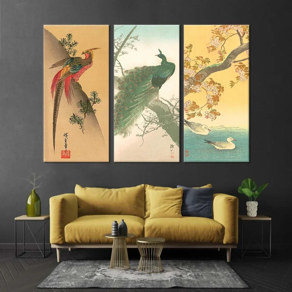 Chinese Style Peacock Pheasant Ducks Wall Art Canvas Painting Birds Posters and Prints Picture for Modern Living Room Home Decor
Chinese Style Peacock Pheasant Ducks Wall Art Canvas Painting Birds Posters and Prints Picture for Modern Living Room Home Decor