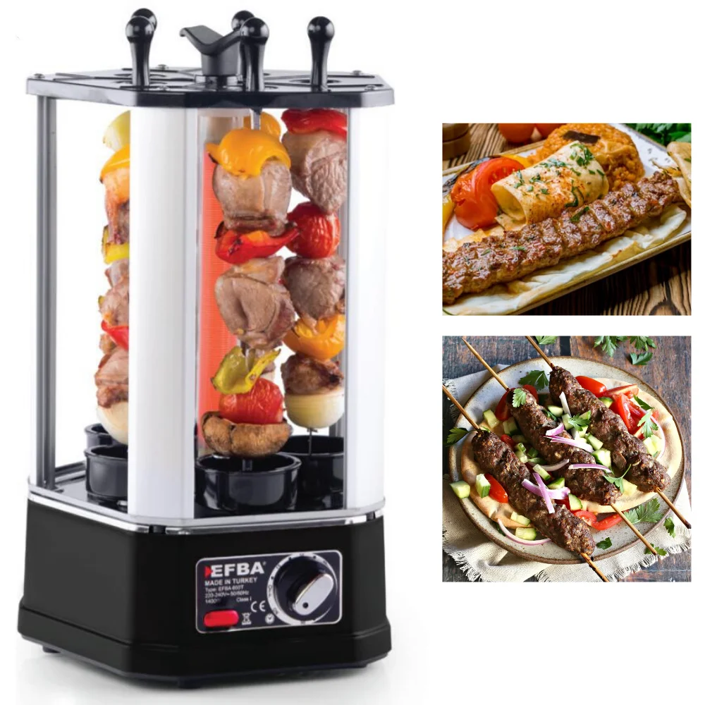 Турецкая Машина для кебаба 1400 Вт электрическая Shaslik shawarma машина барбекю гриля