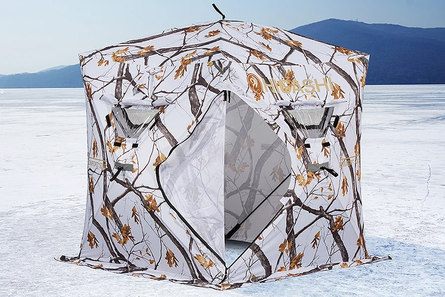 Зимняя палатка HIGASHI Winter Camo Comfort Solo (150×150×170) | Спорт и развлечения