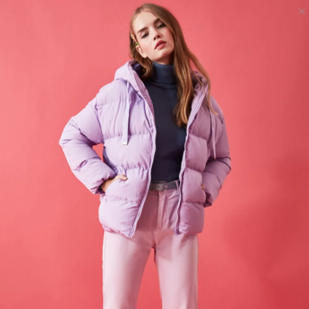 Autumn-Winter Women Lilac Hooded Collar Parkas Thick Warm Winter Bubble Coats Lilac Jackets Pockets Zipper Simple Overcoats puffer jacket
Autumn-Winter Women Lilac Hooded Collar Parkas Thick Warm Winter Bubble Coats Lilac Jackets Pockets Zipper Simple Overcoats puffer jacket