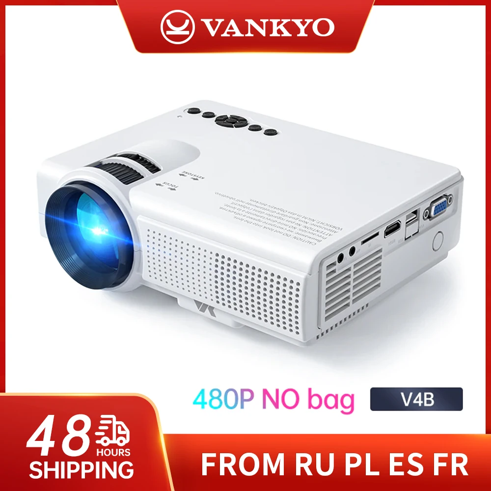 Портативный проекционный мини-проектор VANKYO VIK V4B, 1080P, 170 дюймов, ЖК-экран для домашнего кинотеатра
Портативный проекционный мини-проектор VANKYO VIK V4B, 1080P, 170 дюймов, ЖК-экран для домашнего кинотеатра
