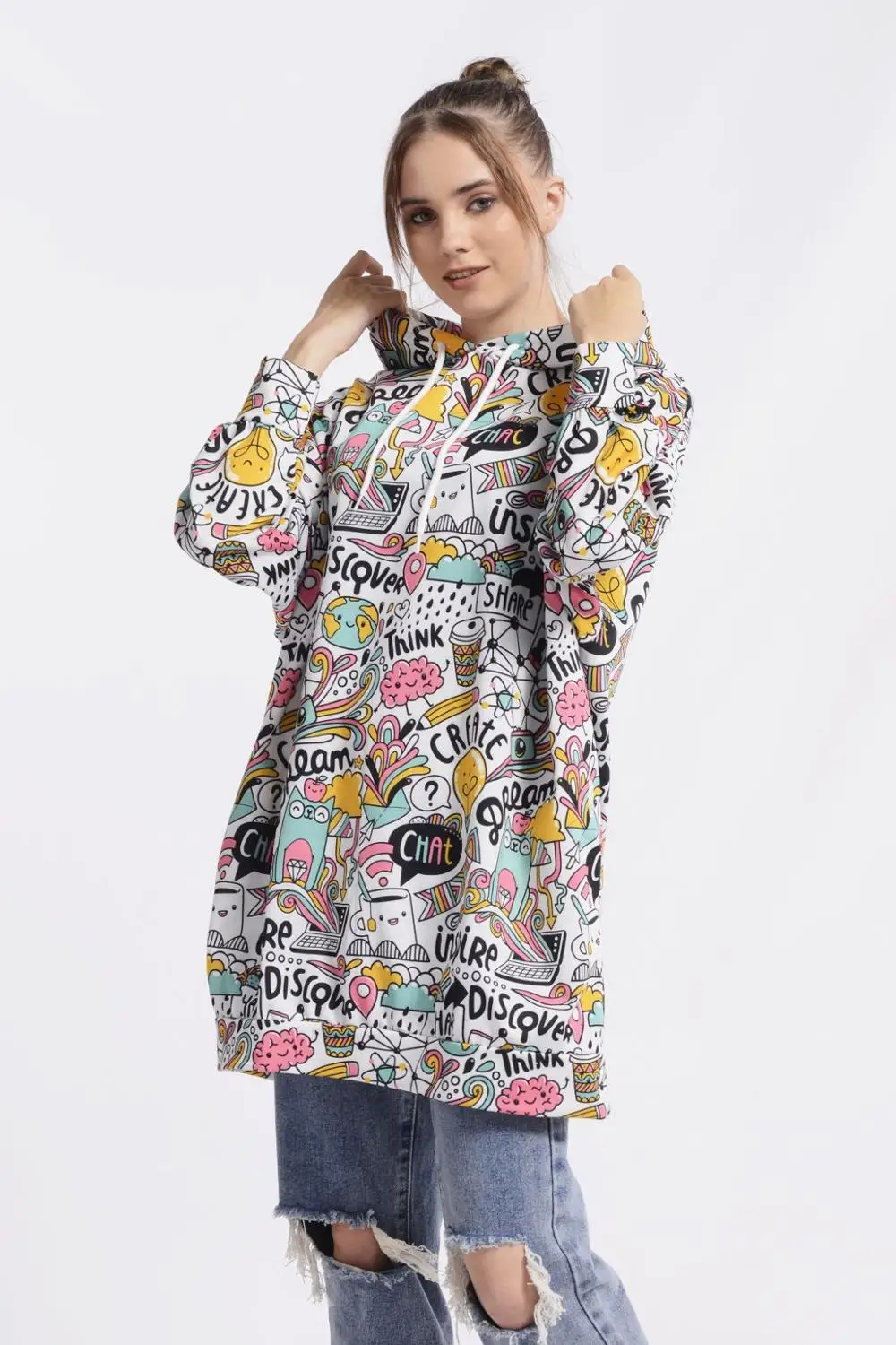 Nefise Graffiti Design Multi Color Fashion 2020 Hoodies Sweatshirt Cool Design Streetwear Teen Woman Autumn Winter
Nefise Graffiti Design Multi Color Fashion 2020 Hoodies Sweatshirt Cool Design Streetwear Teen Woman Autumn Winter