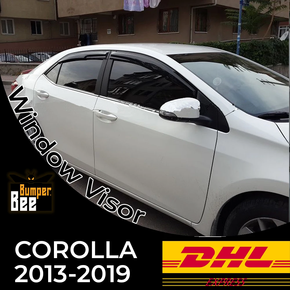 Car Window Accessories for Toyota Corolla 2013 2014 2015 2016 2017 2018 Window Deflector Rain Guard Visor Awnings
Car Window Accessories for Toyota Corolla 2013 2014 2015 2016 2017 2018 Window Deflector Rain Guard Visor Awnings