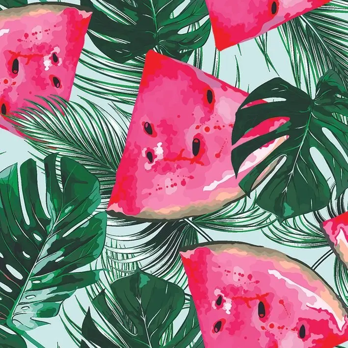 Curtain Watermelons Tropical Palm Leaves Floral Pattern Summer Theme Artwork Pink Green
Curtain Watermelons Tropical Palm Leaves Floral Pattern Summer Theme Artwork Pink Green