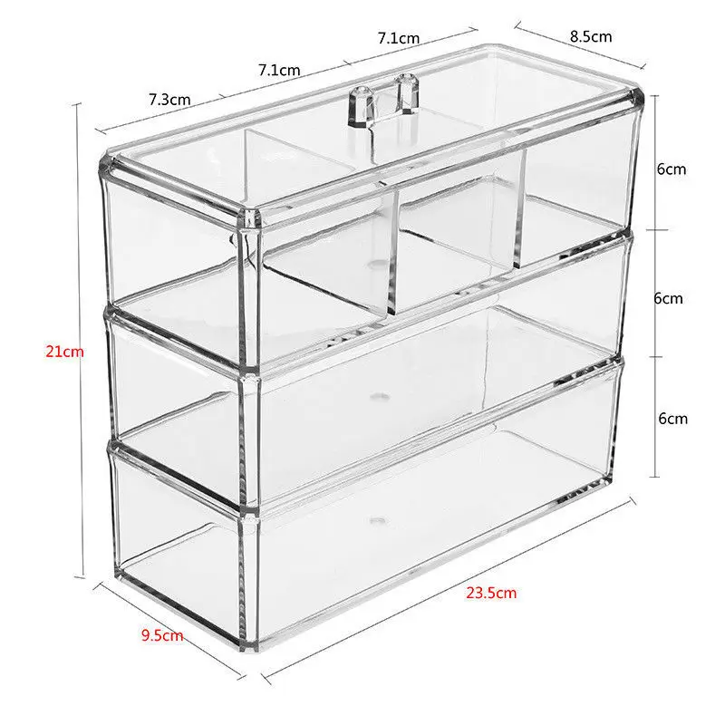 Clear Storage Box Home Desktop Covered Dust Cosmetics Acrylic Jewelry Storage Box Cotton Swabs Cosmetic Cotton Box Water Rack
Clear Storage Box Home Desktop Covered Dust Cosmetics Acrylic Jewelry Storage Box Cotton Swabs Cosmetic Cotton Box Water Rack