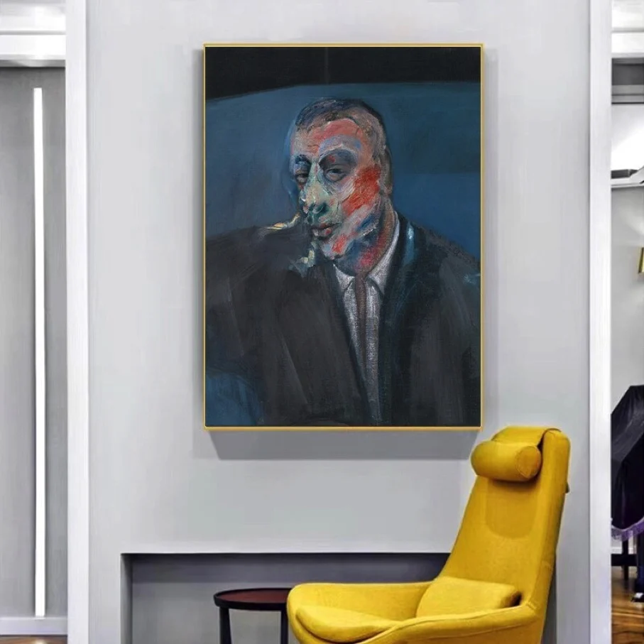Famous Artist Francis Bacon Hand Painted Abstract “Portrait of Peter Beard” Man Face Oil Painting Poster for Living Room Decor
Famous Artist Francis Bacon Hand Painted Abstract “Portrait of Peter Beard” Man Face Oil Painting Poster for Living Room Decor