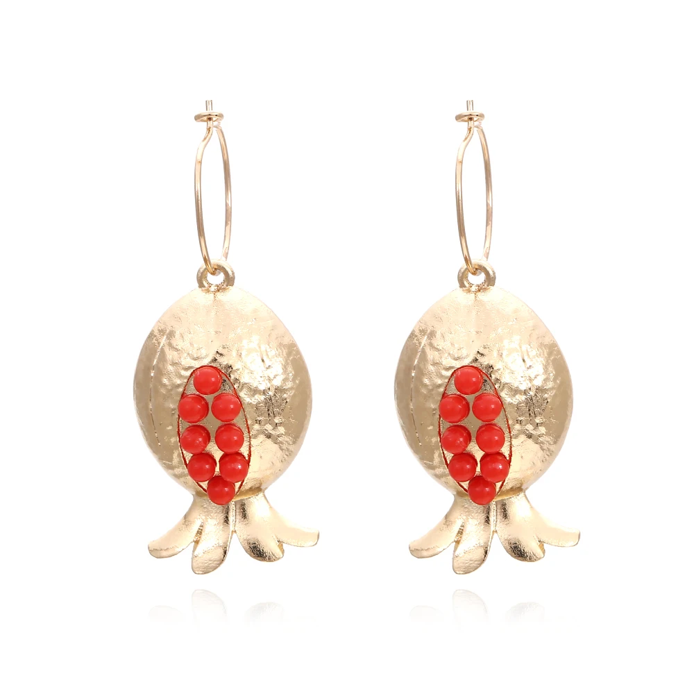 ZA Gold Color Metal Fruit Earrings Women's Exaggerated Simple Bead Flower Dangle Earrings Banquet Jewelry Accessories
ZA Gold Color Metal Fruit Earrings Women's Exaggerated Simple Bead Flower Dangle Earrings Banquet Jewelry Accessories
