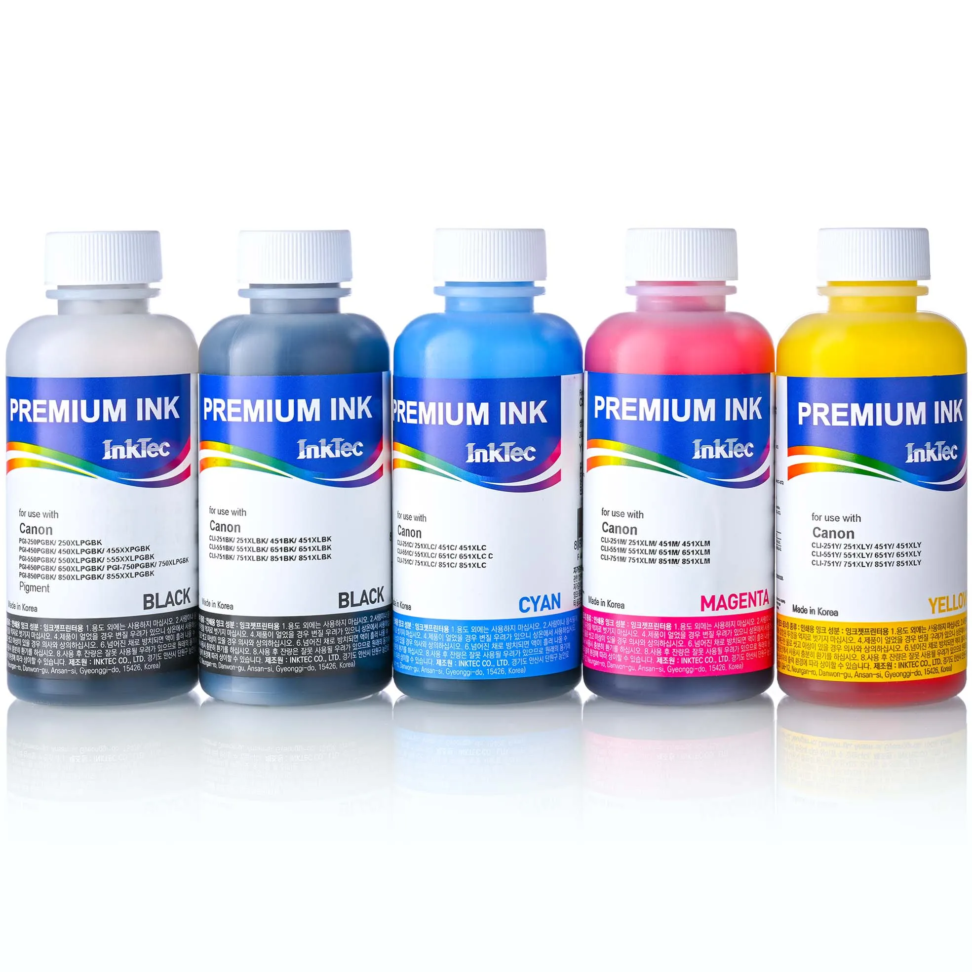 Чернила для принтера Canon IP7240 MG5440 MG6440 MX924 iX6840 заправка PGI-450 CLI-451 Premium Ink 5 х 100 мл