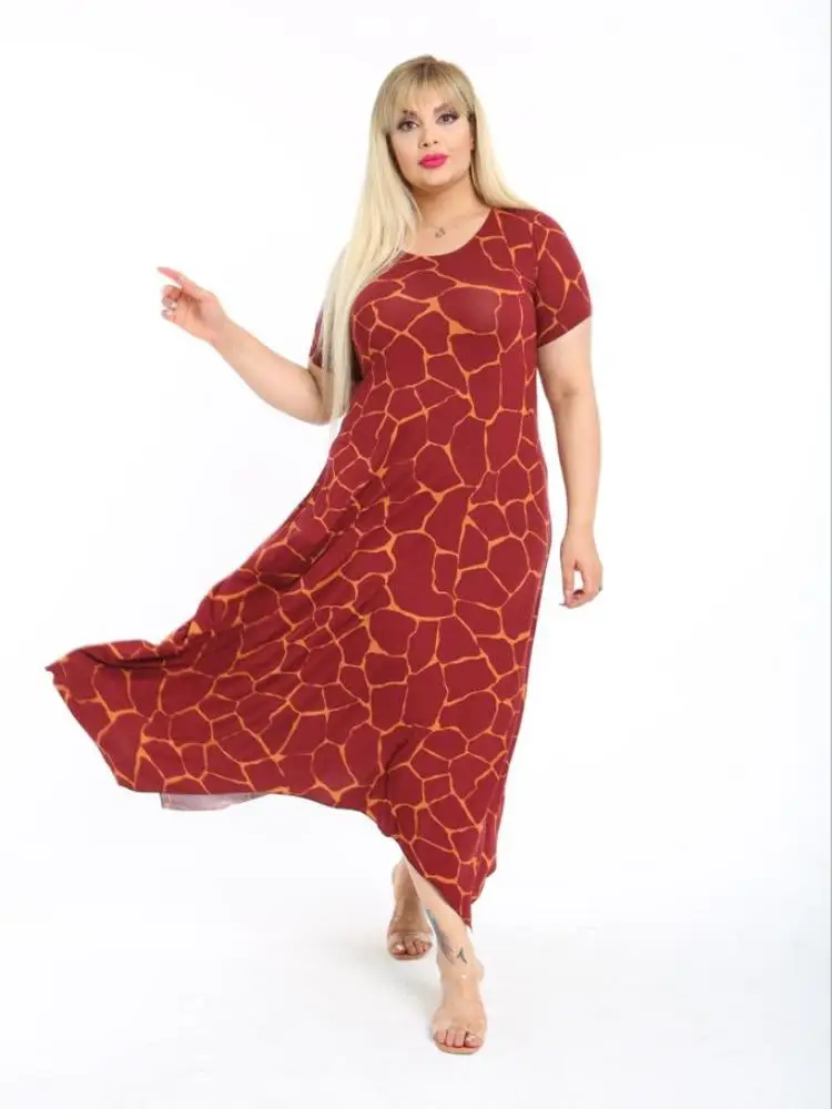 Plus Size Women Clothing 2022 Casual Stone Pattern Ankle-Length A-Line Lycra Knitted Viscose Made in Turkey XL 2XL 3XL 4XL 5XL
Plus Size Women Clothing 2022 Casual Stone Pattern Ankle-Length A-Line Lycra Knitted Viscose Made in Turkey XL 2XL 3XL 4XL 5XL