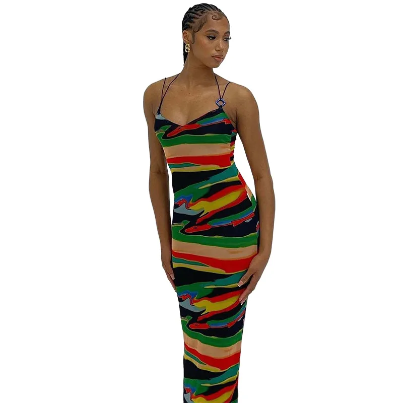 Harajuku Print Long Dresses Women Backless Color Blocking Sexy Slim Clothing Hipster Spaghetti Strap Sleeveless Female Clubwear
Harajuku Print Long Dresses Women Backless Color Blocking Sexy Slim Clothing Hipster Spaghetti Strap Sleeveless Female Clubwear