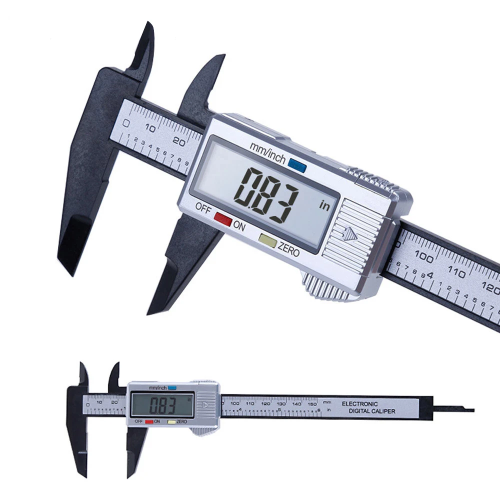 0-150mm Vernier Caliper Stainless Steel/Plastic LCD Digital Caliper 6 inch Instrument Depth Measuring Tools by PROSTORMER
0-150mm Vernier Caliper Stainless Steel/Plastic LCD Digital Caliper 6 inch Instrument Depth Measuring Tools by PROSTORMER
