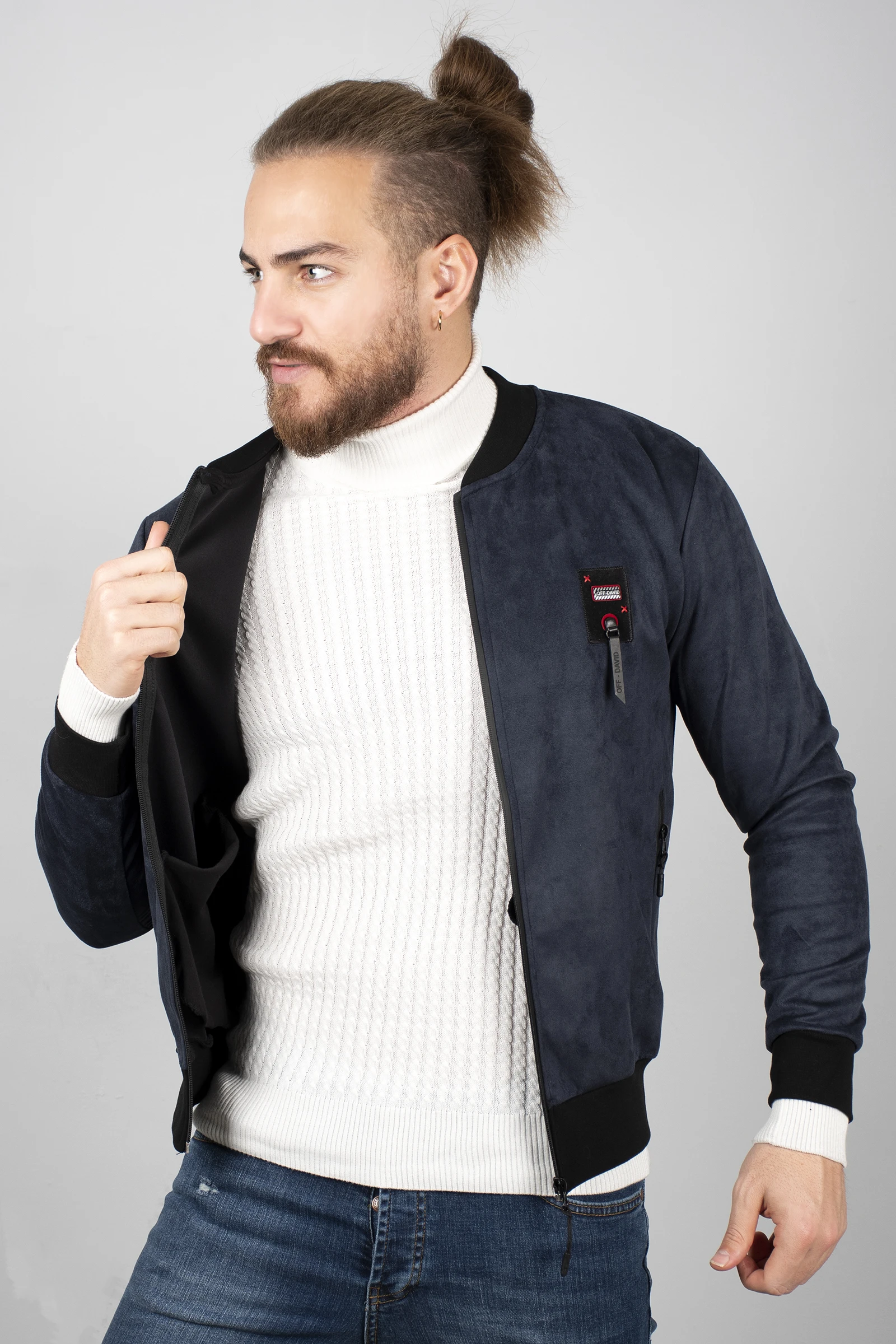 DeepSEA Navy Blue Men 'S Short Suede Sports Coats Jacket Crested Lycra Tight Mould Front Zipper Autumn Winter Spring Casual Warm 2000260
DeepSEA Navy Blue Men 'S Short Suede Sports Coats Jacket Crested Lycra Tight Mould Front Zipper Autumn Winter Spring Casual Warm 2000260