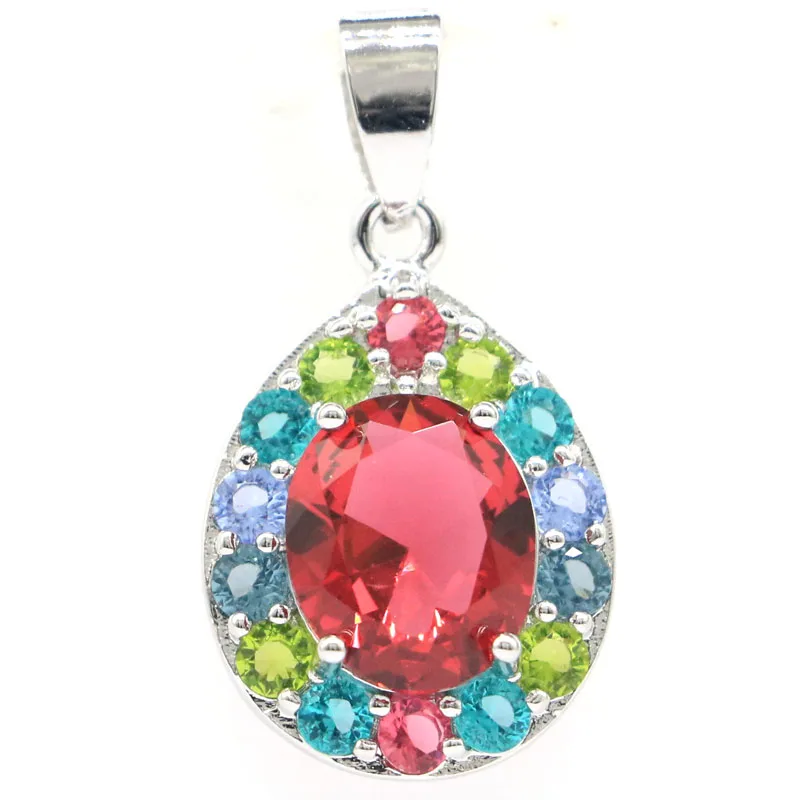 31x16mm Multi Color Real Green Emerald Created Rhodolite Garnet Peridot Aquamarine Tanzanite Blue Topaz Silver Pendant
31x16mm Multi Color Real Green Emerald Created Rhodolite Garnet Peridot Aquamarine Tanzanite Blue Topaz Silver Pendant
