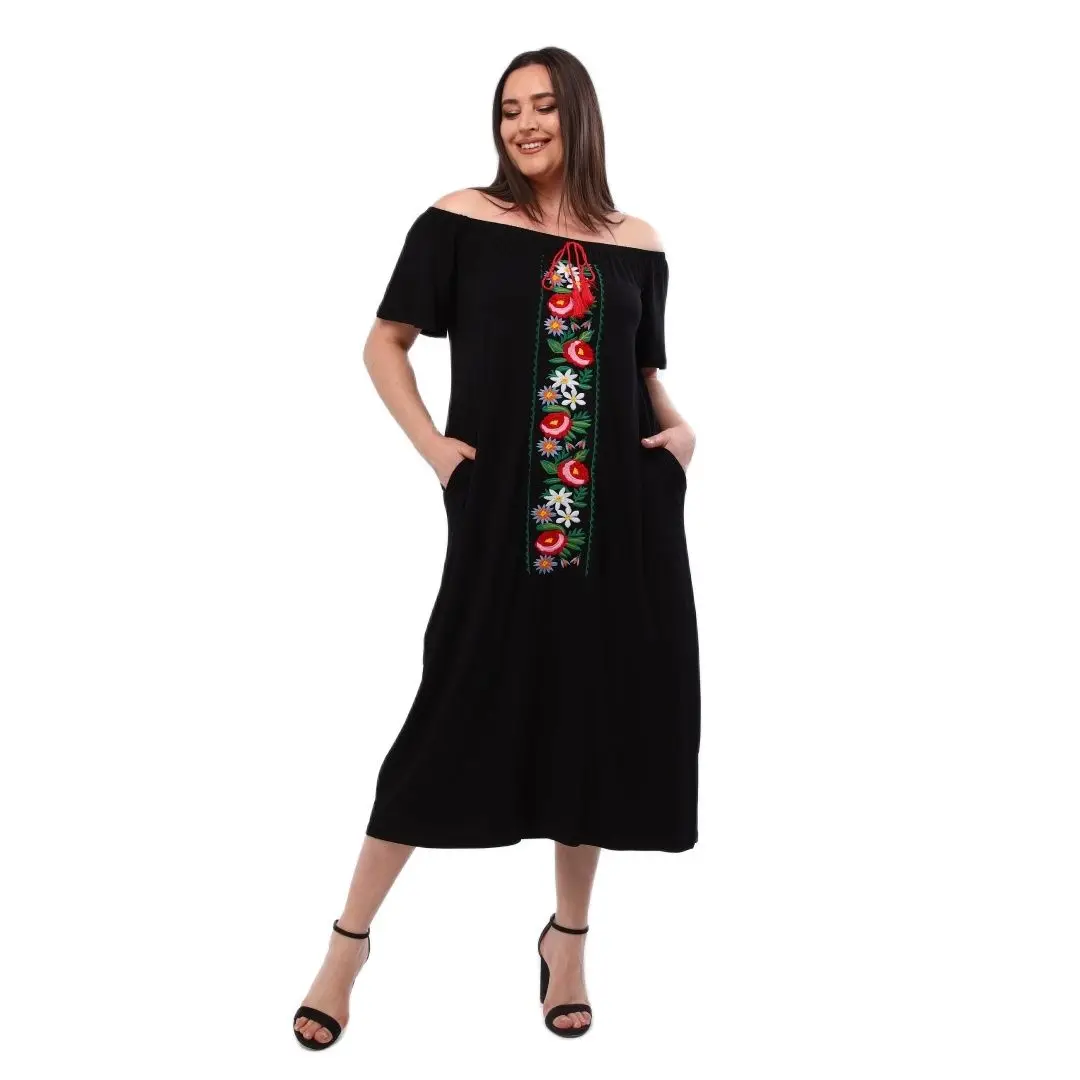 Women’s Plus Size Dress Off Shoulder Embroidery Detail, Designed and Made in Turkey, New Arrival
Women’s Plus Size Dress Off Shoulder Embroidery Detail, Designed and Made in Turkey, New Arrival