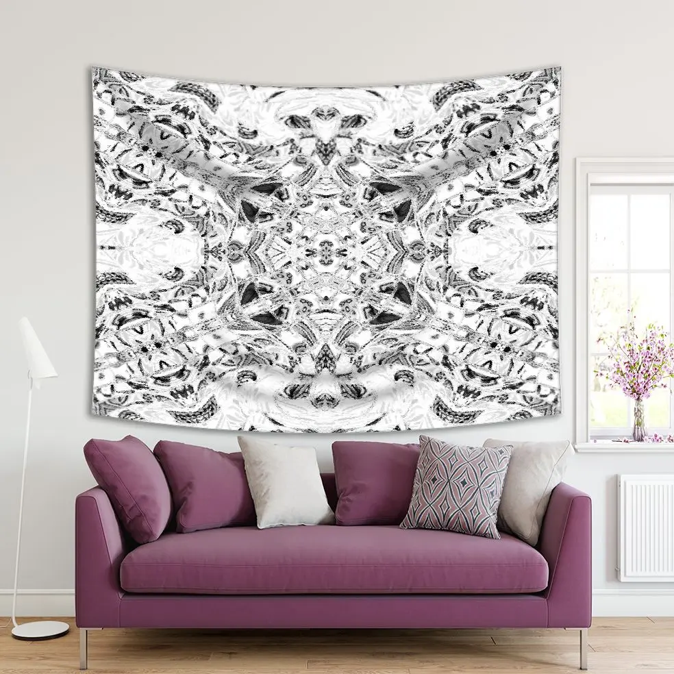 Tapestry Abstract Artistic Pattern Geometric Floral Reflection Monochromic Artwork Black White
Tapestry Abstract Artistic Pattern Geometric Floral Reflection Monochromic Artwork Black White