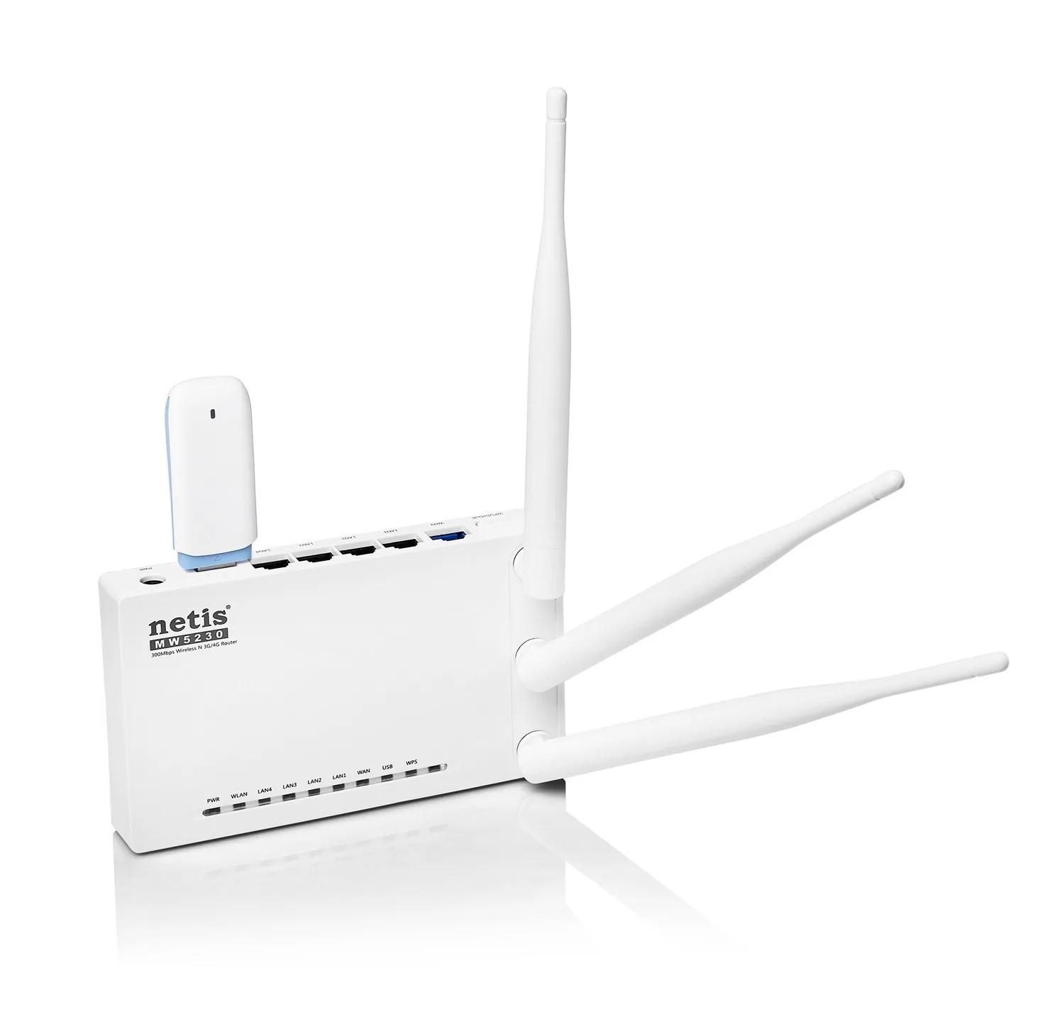 Маршрутизатор NETIS MW 5230 USB модем 3G 4G 300 Mb/s 2 4 ГГц 802.11 b/g/n X4 Lan Wi-Fi роутер Поддержка PPTP L2TP