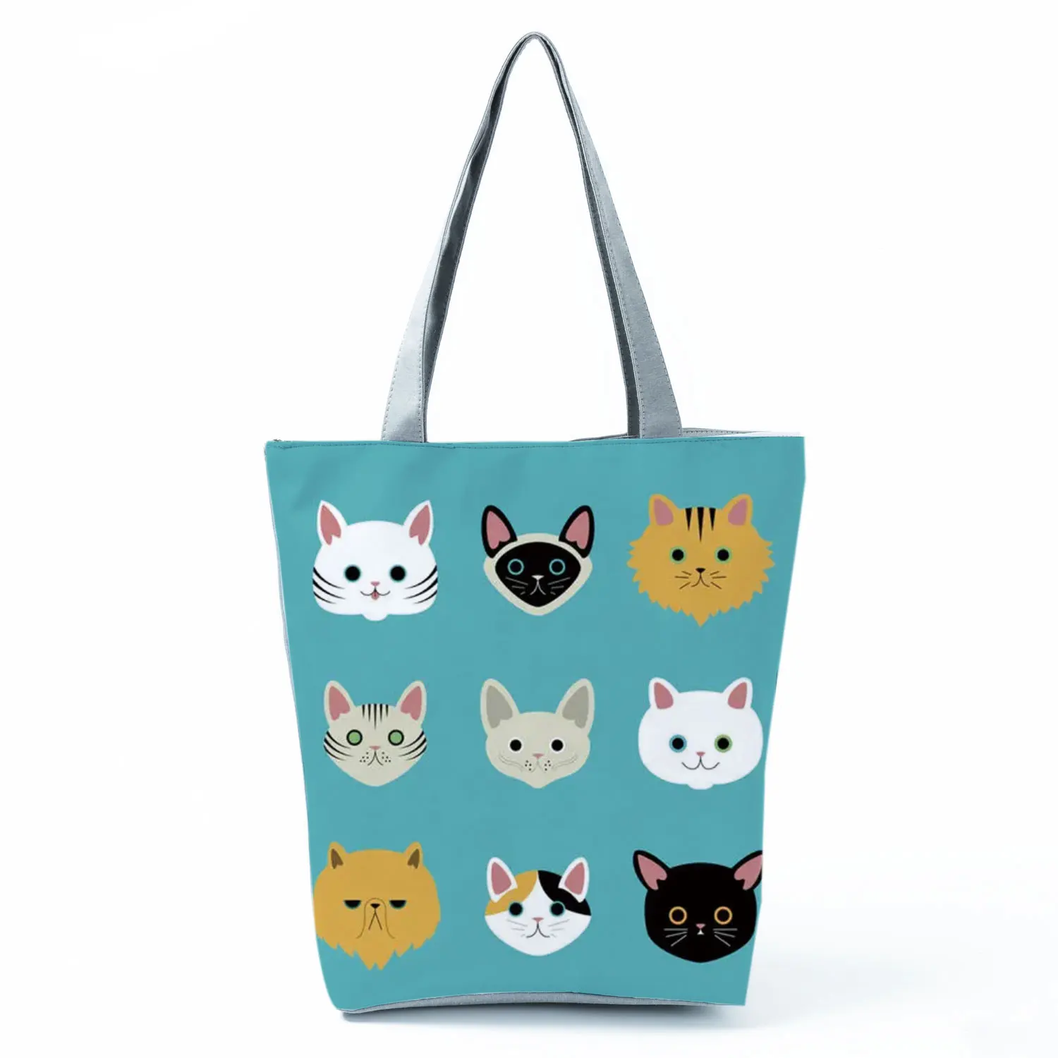 Lovely Cat Printed Shoulder Bag Fashion Green Women's Bag Portable Handbags High Capacity Beach Bag Eco Friendly Shopping Bag
Lovely Cat Printed Shoulder Bag Fashion Green Women's Bag Portable Handbags High Capacity Beach Bag Eco Friendly Shopping Bag