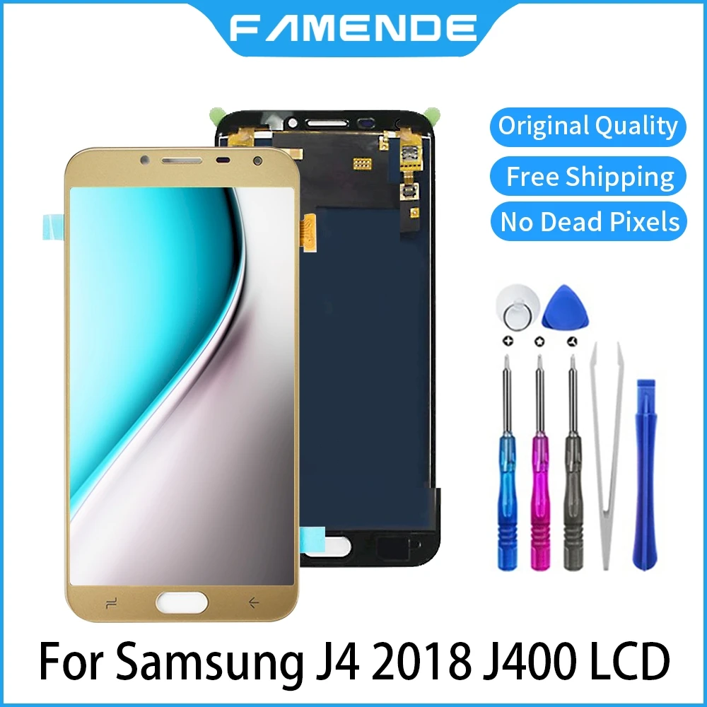 ЖК-дисплей для Samsung Galaxy J4 2018 J400 J400F J400F/DS, ЖК-дисплей, сенсорный экран в сборе, запасные части
ЖК-дисплей для Samsung Galaxy J4 2018 J400 J400F J400F/DS, ЖК-дисплей, сенсорный экран в сборе, запасные части