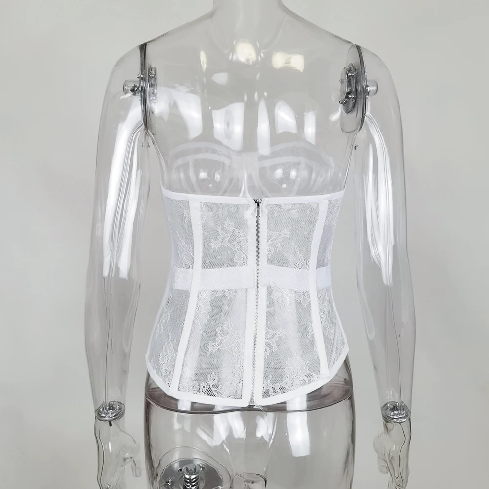 Lofrcy Mesh Corset Tops Lace Zipper Elastic Tank Tube Vest Female Casual Sleevess Rave Clothing Women Top Beach Holiday Tops
Lofrcy Mesh Corset Tops Lace Zipper Elastic Tank Tube Vest Female Casual Sleevess Rave Clothing Women Top Beach Holiday Tops