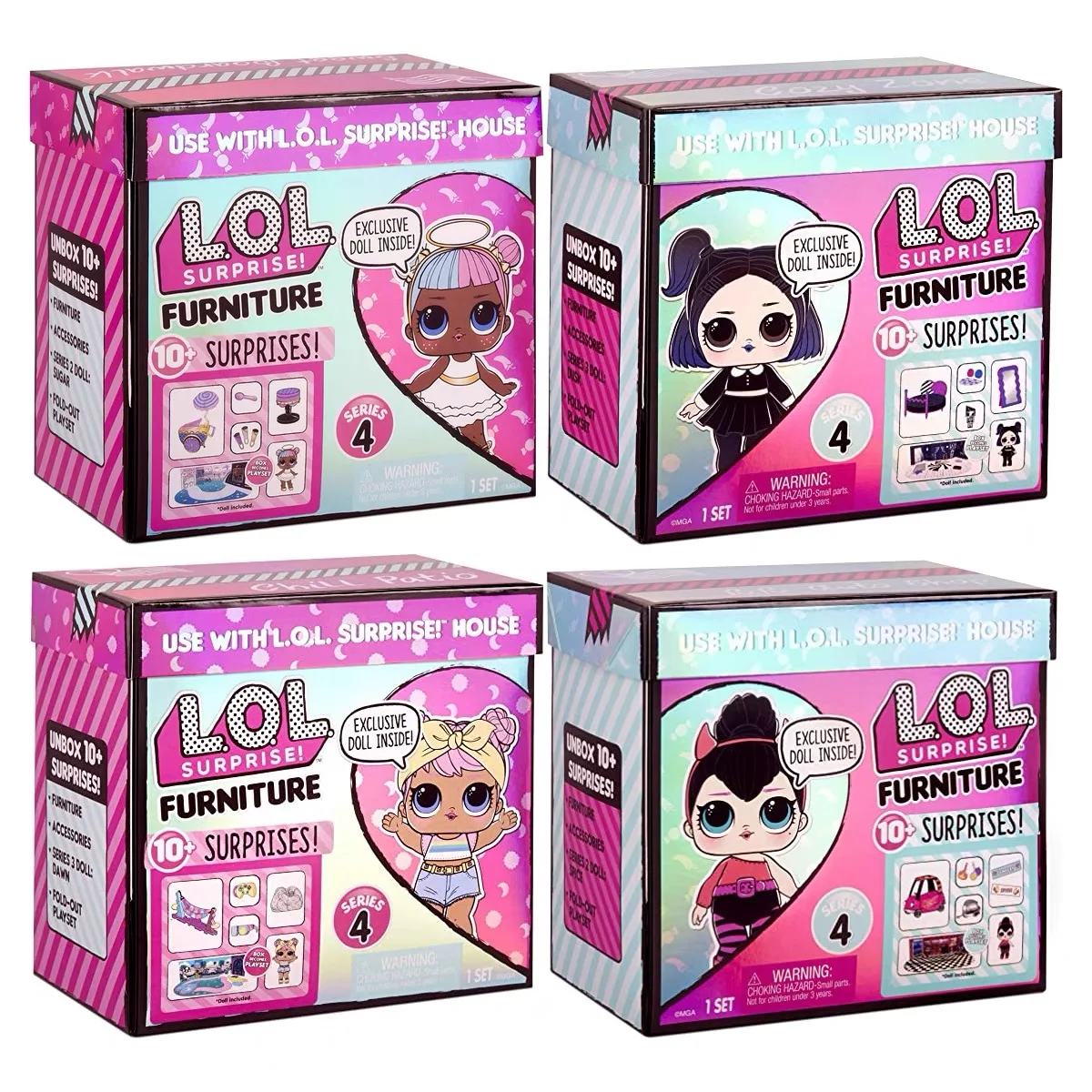 Original LOL Surprise Doll Furniture Series Scene Winter Four Generations Angel Demon Girl Play House Toy For Girl Birthday Gift
Original LOL Surprise Doll Furniture Series Scene Winter Four Generations Angel Demon Girl Play House Toy For Girl Birthday Gift