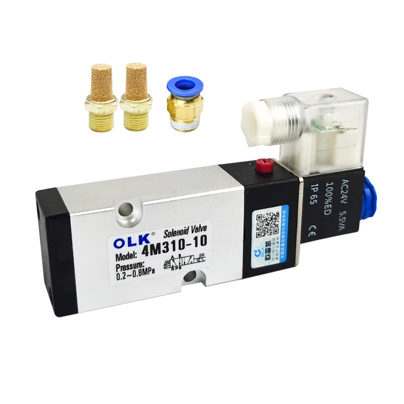 4M310-10 5 way 2 Position Inner Guard Plate Connection Solenoid Air Valve G3/8" AC220V DC24V Electronic Switch Battery Air Valve
4M310-10 5 way 2 Position Inner Guard Plate Connection Solenoid Air Valve G3/8" AC220V DC24V Electronic Switch Battery Air Valve