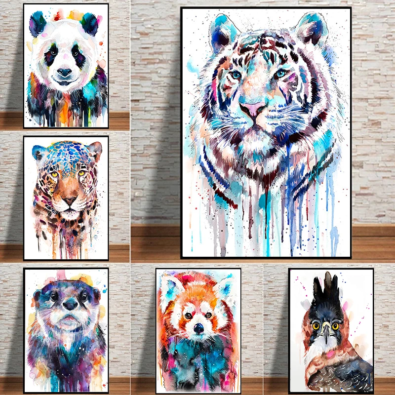 Watercolor Animals Canvas Painting Wall Art Lion Tiger Fox Parrot Panda Colorful Posters And Prints For Living Room Home Decor
Watercolor Animals Canvas Painting Wall Art Lion Tiger Fox Parrot Panda Colorful Posters And Prints For Living Room Home Decor
