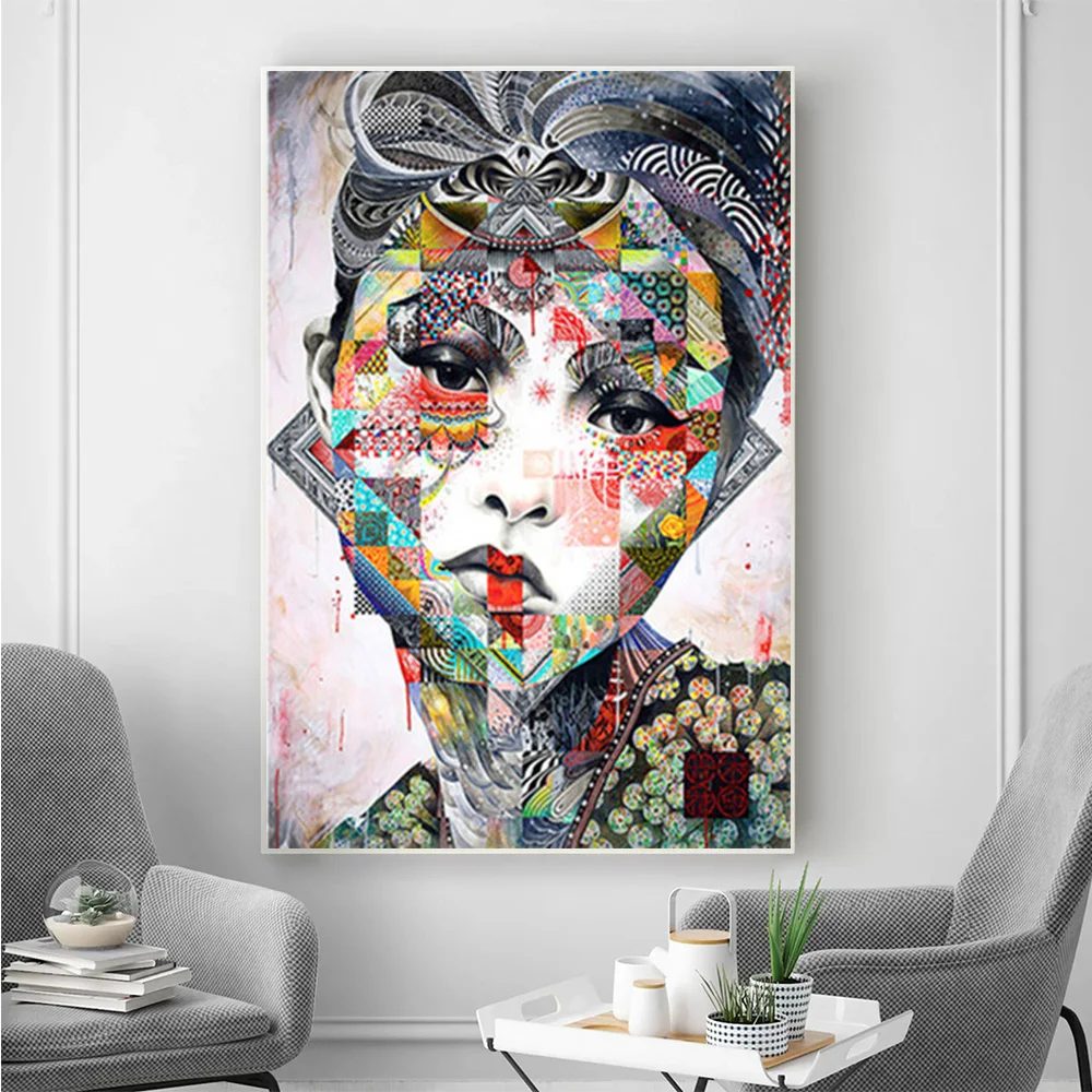 Abstract Colorful Girls Canvas Painting Modern Art Graffiti Pop Art Poster and Print Picture for Living Room Wall Art Home Decor
Abstract Colorful Girls Canvas Painting Modern Art Graffiti Pop Art Poster and Print Picture for Living Room Wall Art Home Decor