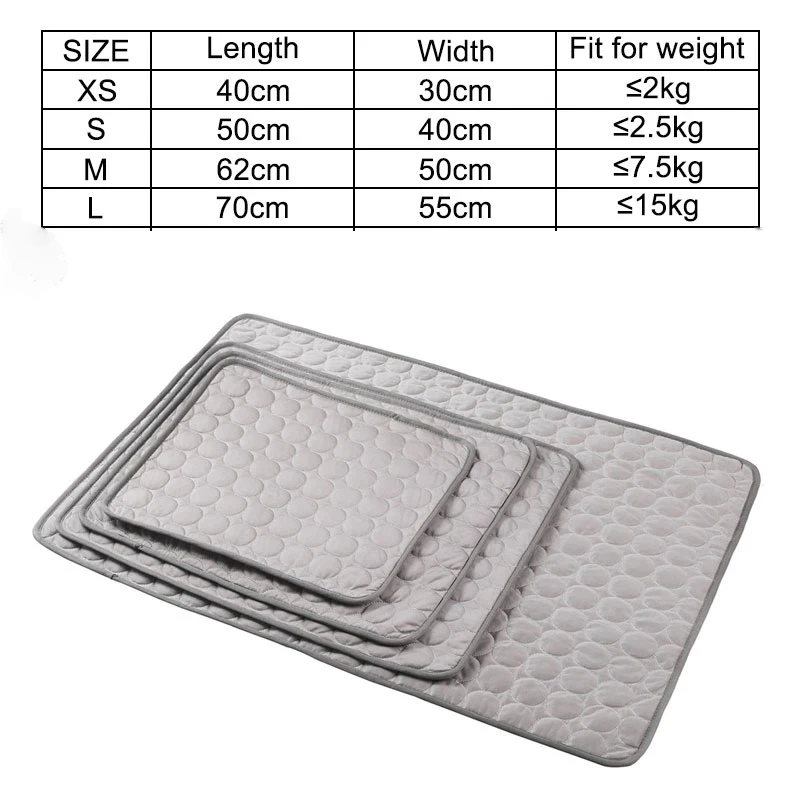 Solid Color Summer Cooling Pet Mat Lightweight And Breathable Ice Pad For Dogs Cats Washable Simple Sofa Pet Dog Bed Pet Blanket 
Solid Color Summer Cooling Pet Mat Lightweight And Breathable Ice Pad For Dogs Cats Washable Simple Sofa Pet Dog Bed Pet Blanket