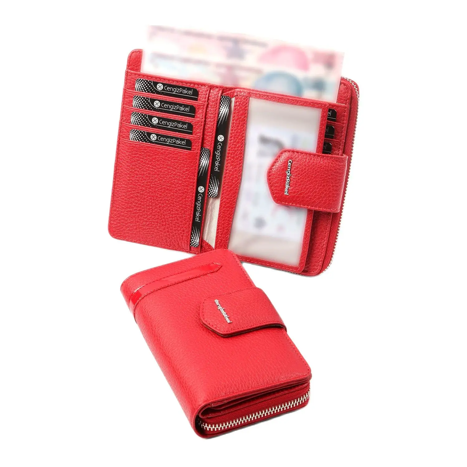 Cengiz Pakel Genuine Leather Medium Size Red Women 'S Wallet Modern Contemporary Look Stain-resistant Outer Surface 100 Polyester Inner lining 
Cengiz Pakel Genuine Leather Medium Size Red Women 'S Wallet Modern Contemporary Look Stain-resistant Outer Surface 100 Polyester Inner lining