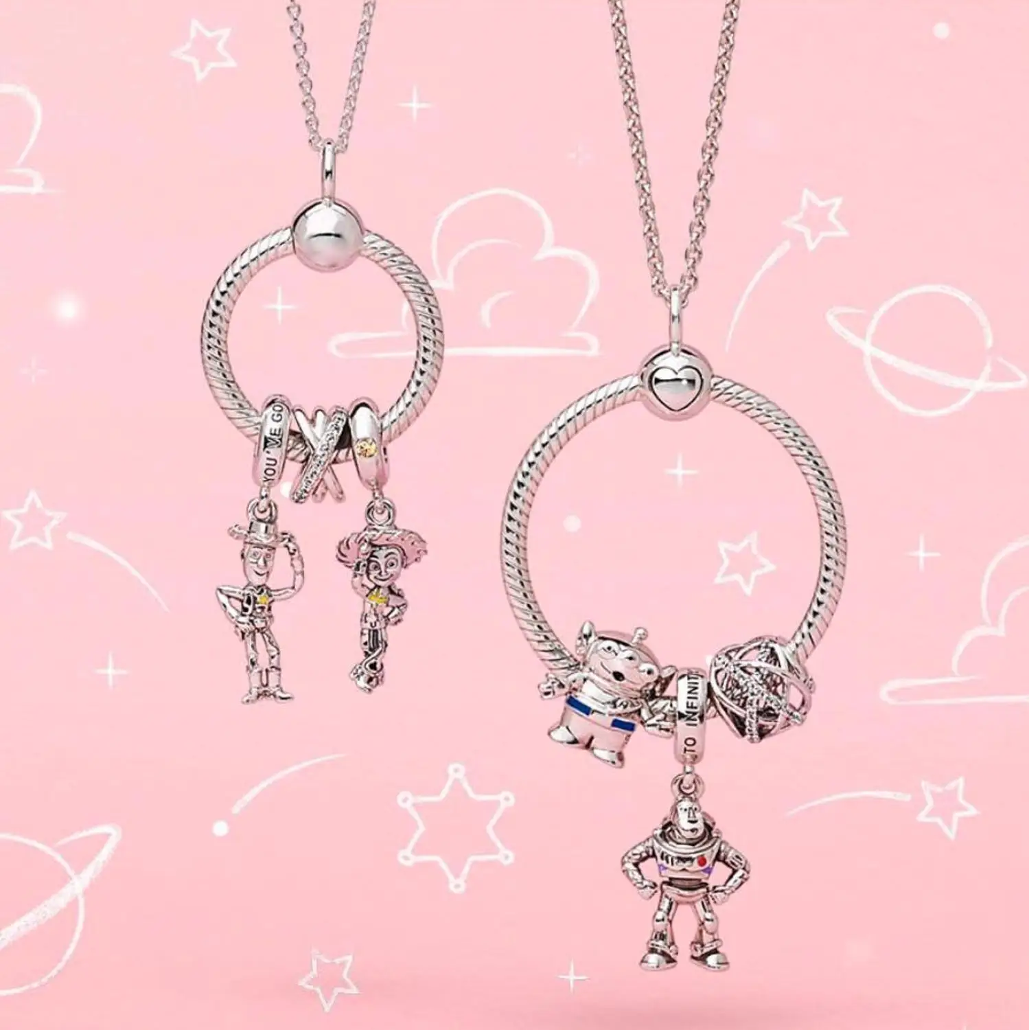 FAHMI 100% Latest Design 925 Sterling Silver Toy And Story Necklace Original Cute Jewelry For Women Party Gift Free Delivery
FAHMI 100% Latest Design 925 Sterling Silver Toy And Story Necklace Original Cute Jewelry For Women Party Gift Free Delivery