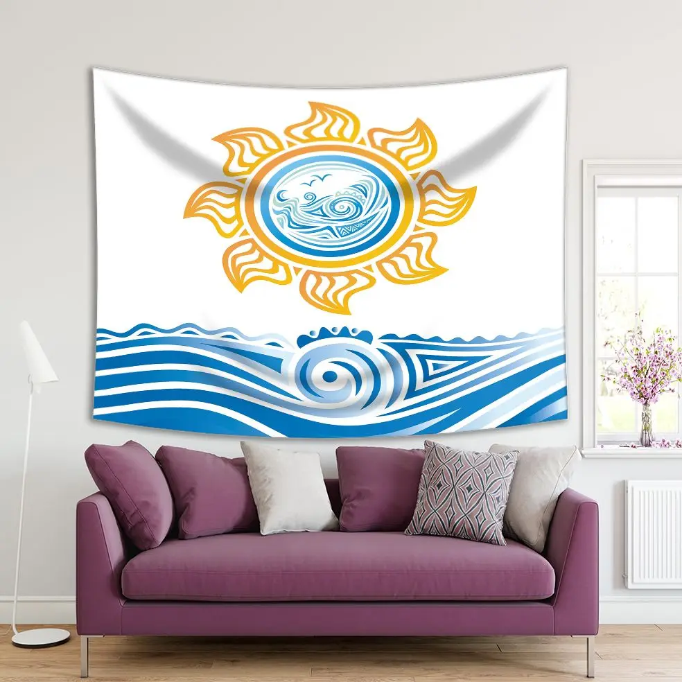 Tapestry Happy Sun and Sea Summer Holidays Fun Modern Artwork Printed Blue Yellow
Tapestry Happy Sun and Sea Summer Holidays Fun Modern Artwork Printed Blue Yellow